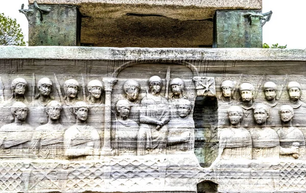 Romeinse Basis Theodosius Hof Hippodroom Van Constantinopel Istanbul Turkije Obelisk — Stockfoto