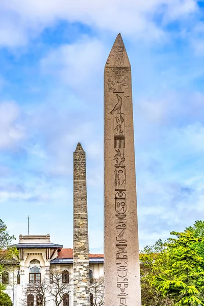 Walled Pillar Egyptische Hieroglyphs Obelisk Van Theodosius Hippodrome Van Constantinopel — Stockfoto
