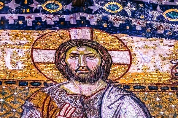 Istanbul Turkije Mei 2023 Jezus Christus Mozaïek Entree Hagia Sophia — Stockfoto