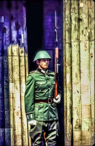 Berlin Tyskland Augusti 1971 Honor Guard Neue Wache Original Östtyska — Stockfoto