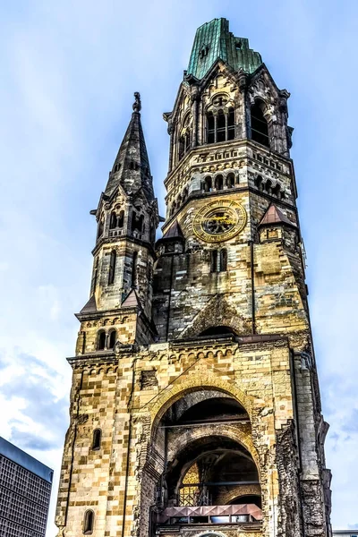 Церковь Памяти Кайзера Вильгельма Берлине Германия Протестантская Церковь Построена 1890 — стоковое фото