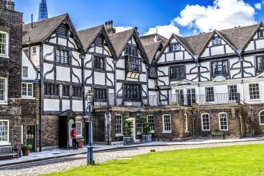 Londra Londra 'nın İngiliz Muhafız Kulesi İngiltere. - 1078 'de Fatih William tarafından inşa edilen kule. Kule kraliyet mücevherlerine ev sahipliği yapıyor.. 