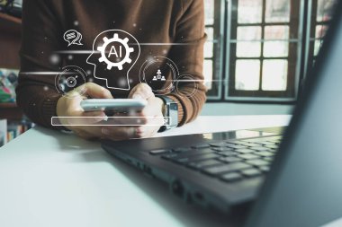 Yapay zeka, Yapay Zeka, Chatbot Sohbeti ve AI ile konuşmak, laptopla arama yapmak ve komut komutu ile veri bulmak, robot öğrenme makinesi resim veya yazı otomatiği yaratmak veya üretmek