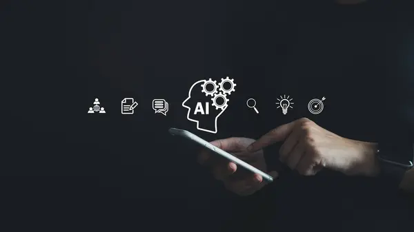Yapay Zeka, Yapay Zeka, İnternet teknolojisi ile küresel veri bağlantısını kavra, öğrenme makinesi ve büyük veriler, veritabanı yönetimi, bulut hesaplaması yoluyla AI ile çevrimiçi işlem kullan