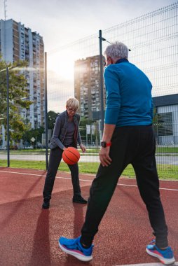 üst düzey iki oyun Basketbol açık havada