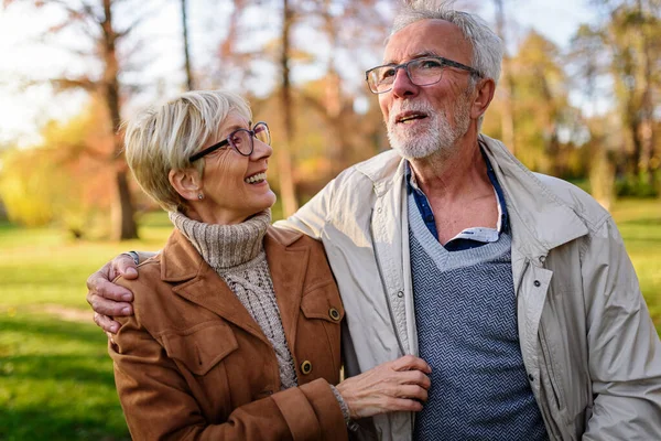 Stock image senior couple in love, outdoors. close up portrait