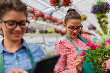 Serada tablet kullanan genç kadınlar 
