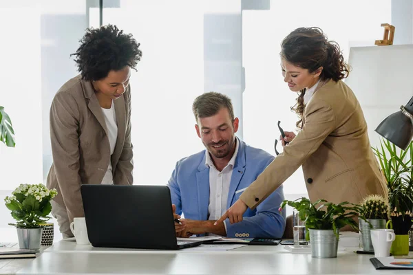 stock image business team discussing new project in office