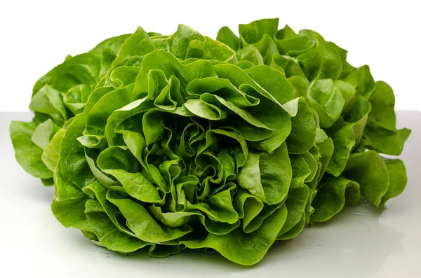 Lettuce Leaves Background Close — Stock Photo, Image