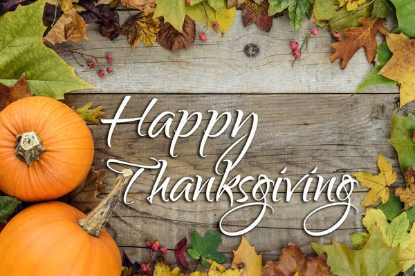 Happy Thanksgiving Semester Kort — Stockfoto