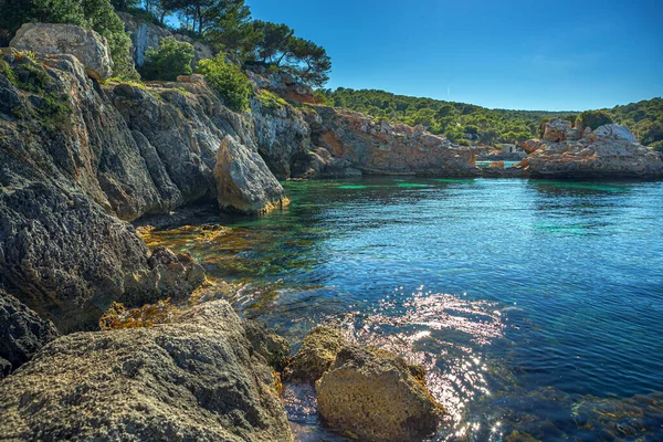 Baia Portals Vells Sull Isola Maiorca Isole Baleari Nel Mar — Foto Stock