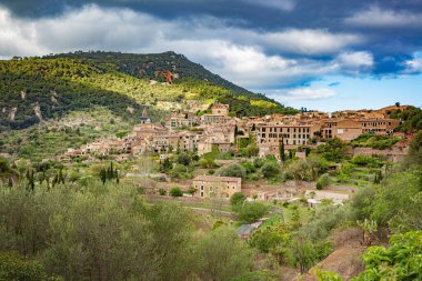 Valldemossa kasaba Mallorca Adası, Akdeniz'de, İspanya Balear Adaları