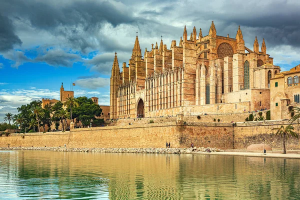 Palma Mallorca Mallorca Balearerna Spanien Circa Mai 2016 Santa Iglesia — Stockfoto