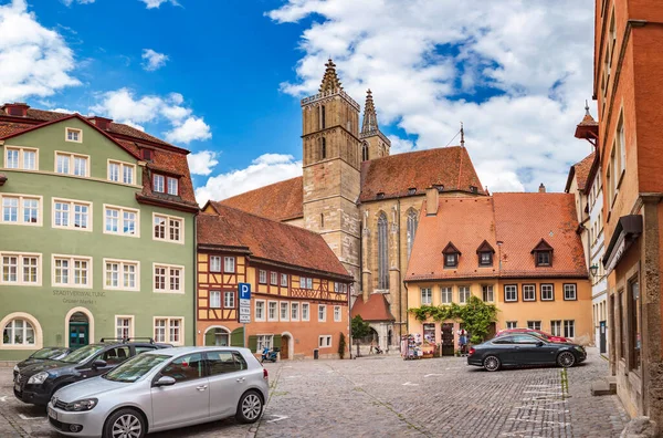 Rothenburg Der Tauber Bavaria Alemania Circa Julio 2020 San Jakobskirche —  Fotos de Stock