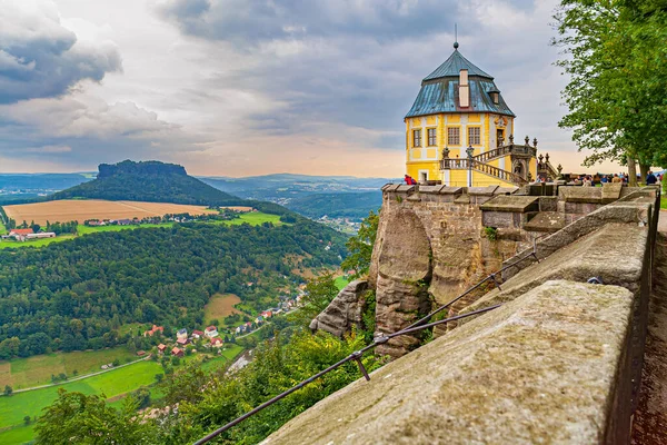 stock image DRESDEN, SAXONY, GERMANY - CIRCA AUGUST,  2018: The Festung Koenigstein near Dresden, Germany.