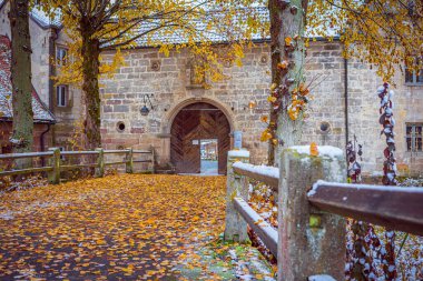 MITWitz, BAVARIA, GERMANY - CIRCA NOVEMBER, 2022: Wasserschloss Mitwitz, Bavyera, Almanya.