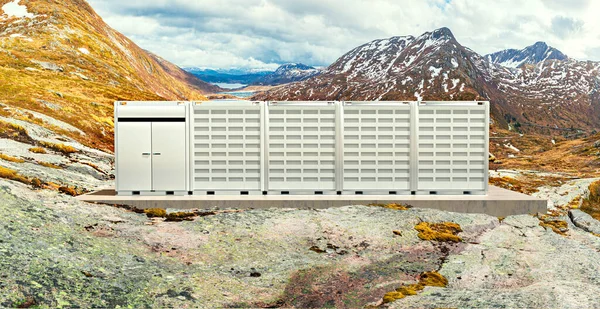 Modern Battery Storage Nature — Stock Photo, Image