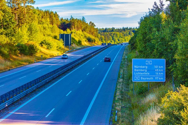 Odcinek Autostrady Niemczech — Zdjęcie stockowe