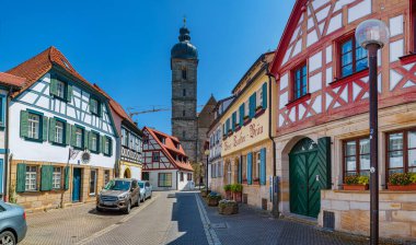 Forchheim, BAVARIA, GERMANY - CIRCA MAYIS 2023: Forchheim Town, Almanya.