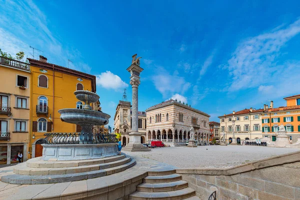 Udine Friuli Venezia Giulia Italien Circa Juni 2023 Piazza Della — Stockfoto