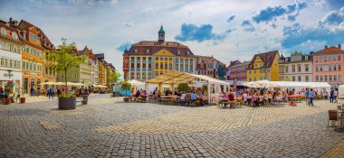 COBURG, BAVARIA, GERMANY - CIRCA MAYIS 2023: Coburg, Almanya 'da Weinfest