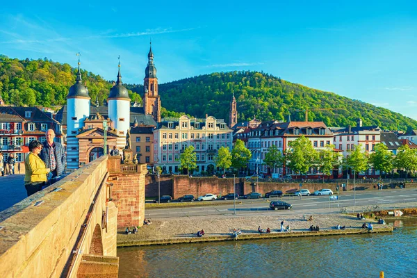 Heidelberg Baden Wuerttemberg Duitsland Circa Mei 2023 Alte Bruecke Van — Stockfoto