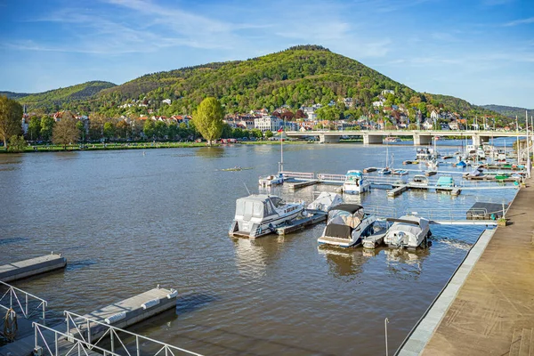 Heidelberg Baden Wuerttemberg Tyskland Circa Maj 2023 Floden Heidelberg Tyskland — Stockfoto