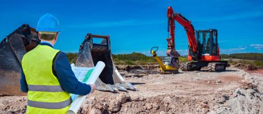 Bir neu otoyol bölümü inşaatı