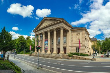 MEINJEN, THURINGIA, GERMANY - CRCA HAZİRAN 2024: Almanya 'nın Thüringen kentindeki Meiningen Stadyumu.