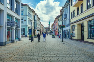 MEINJEN, THURINGIA, GERMANY - CRCA HAZİRAN 2024: Almanya 'nın Thüringen kentinde Georgstrasse.