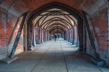 Berlin, Almanya 'da Oberbaumbruecke.