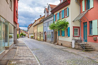 Bauerngasse in Bad Neustadt an der Saale, Bavyera, Almanya