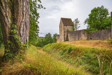 Bad Neustadt yakınlarındaki Burg Salzburg an der Saale, Bavyera, Almanya