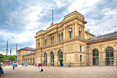 Mainz 'in Hauptbahnhof' u Rhineland-Palatinate, Almanya