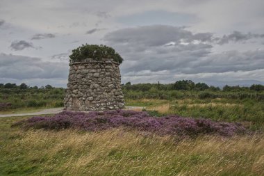 Jacobite Memorial Cairn, Culloden Battlefield, Scotland_3283 clipart