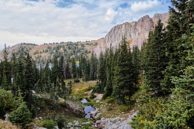 Marie Gölü Güney Wyoming 'in Karlı Sıradağları' nda _ 4620