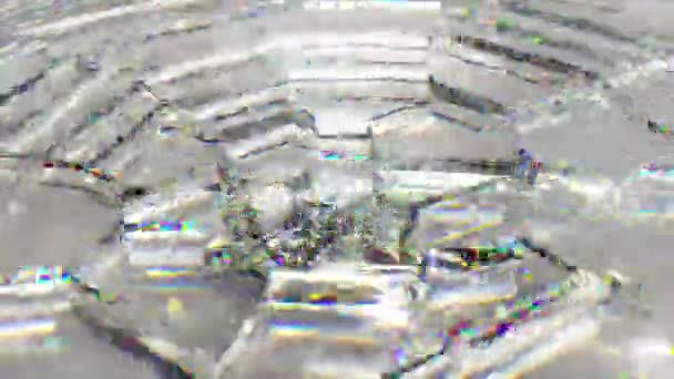 Det Vita Diamantmaskhålet Virvlar Medurs Rörliga Plåtar Mosaik Animering Sömlös — Stockvideo