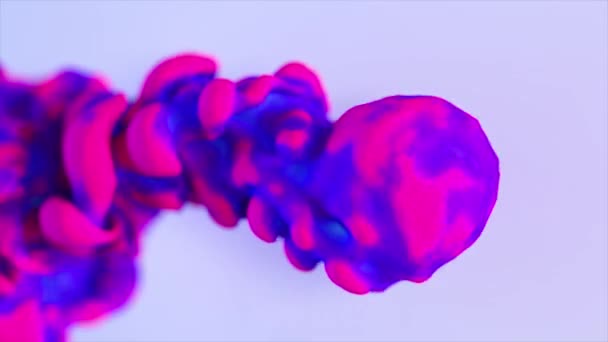 Fumée Épaisse Déplace Libère Des Bouffées Rendu Art Abstrait Avec — Video