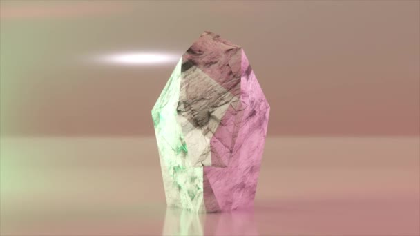 Pojęcie Samodoskonalenia Kawałek Marmuru Zamienia Się Ludzką Twarz Metamorfoza Animacja — Wideo stockowe