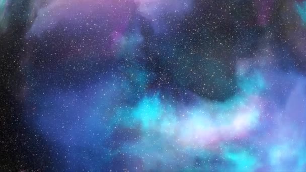 Konsep Abstrak Universe Menutup Kamera Memperbesar Dan Menunjukkan Banyak Benda — Stok Video