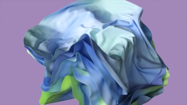 Simulation Abstraite Fond Tissu Animation — Video
