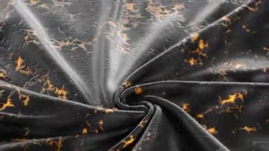 Altın aksanlı koyu deri bir girdap gizemli ve lüks bir havayı çağrıştırıyor. 3 Boyutlu Canlandırma.