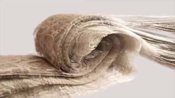 Hassas Detaylarıyla Boyutlu Dantel Kumaştan Oluşan Ruhani Bir Girdap Yumuşak — Stok video