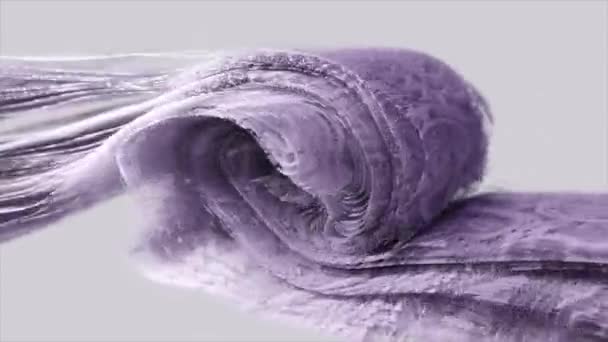 Вихрь Светло Фиолетового Кружева Предлагает Деликатный Эфирный Визуальный Опыт Анимация — стоковое видео