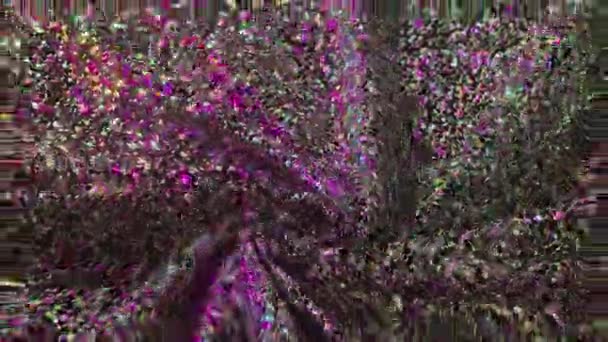 一个令人眼花缭乱的漩涡使面料闪烁着生动的色彩 为3D动画创造了迷人的视觉效果 — 图库视频影像