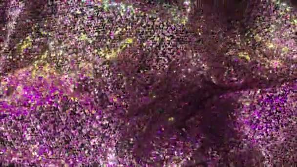 Uma Galáxia Tecido Brilha Com Uma Miríade Lantejoulas Criando Redemoinho — Vídeo de Stock