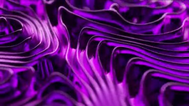 Parlak mor metal dalgalar hareket halinde