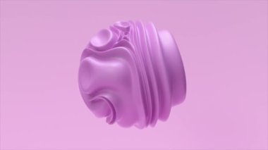 Kürenin hipnotik döngüsel animasyonu. Üç boyutlu dalgaların sonsuz animasyonu. Döngüsel düz hareket tasarımı. Tatmin edici animasyon. 3D döngüsel canlandırmanın arkaplanı.
