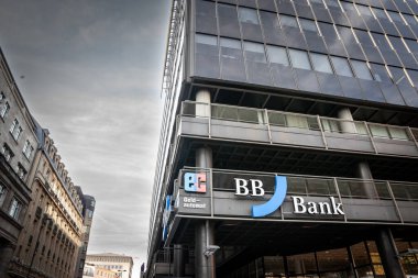 COLOGNE, GERMANY - NOVEMBER 12, 2022: Logo of BBBank Koln on their local office. BB Bank a group of german cooperative banks.