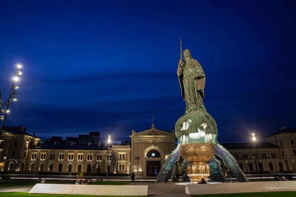 Βελιγραδι Σερβια Οκτωβριου 2022 Επιλεκτική Θολούρα Στο Άγαλμα Του Σπόμνικ — Φωτογραφία Αρχείου